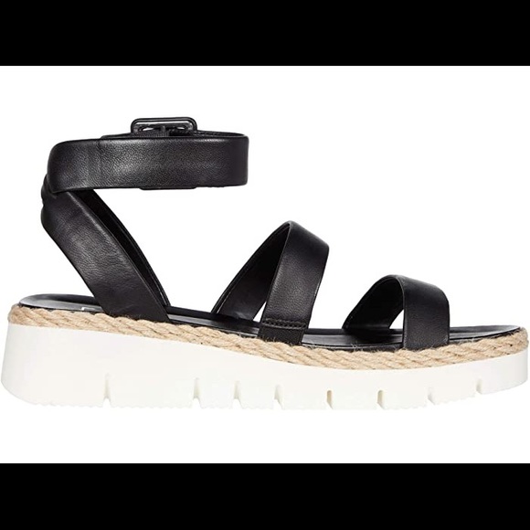 Franco Sarto😀NEW😀Jackson buckle sandal black - Picture 6 of 8